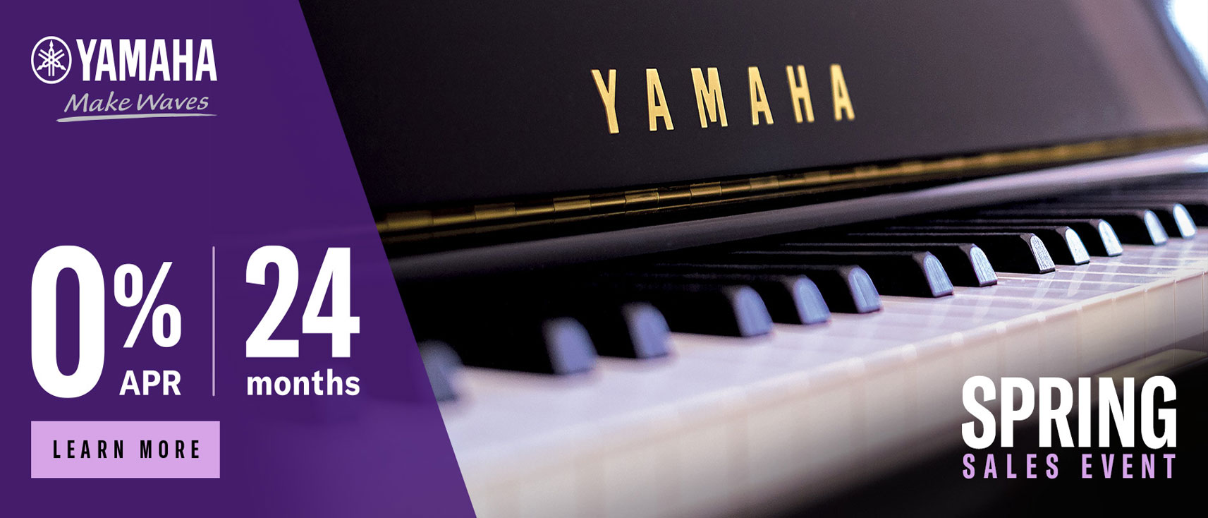 Yamaha piano sale spring financing event