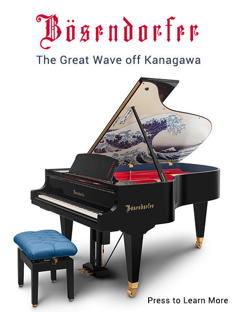The Great Wave off Kanagawa Bosendorfer Grand Piano
