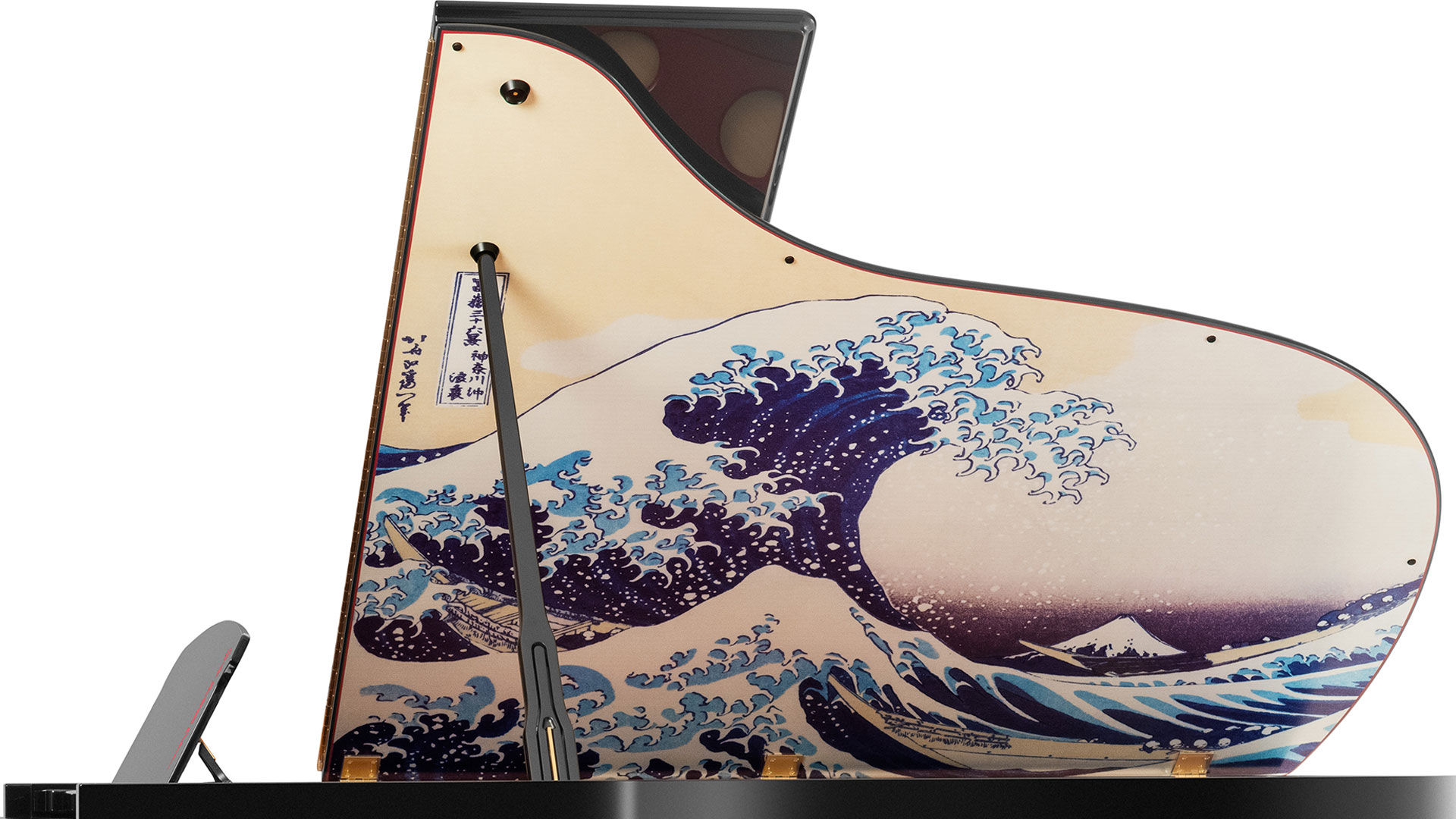 The Great Wave off Kanagawa Bosendorfer grand piano