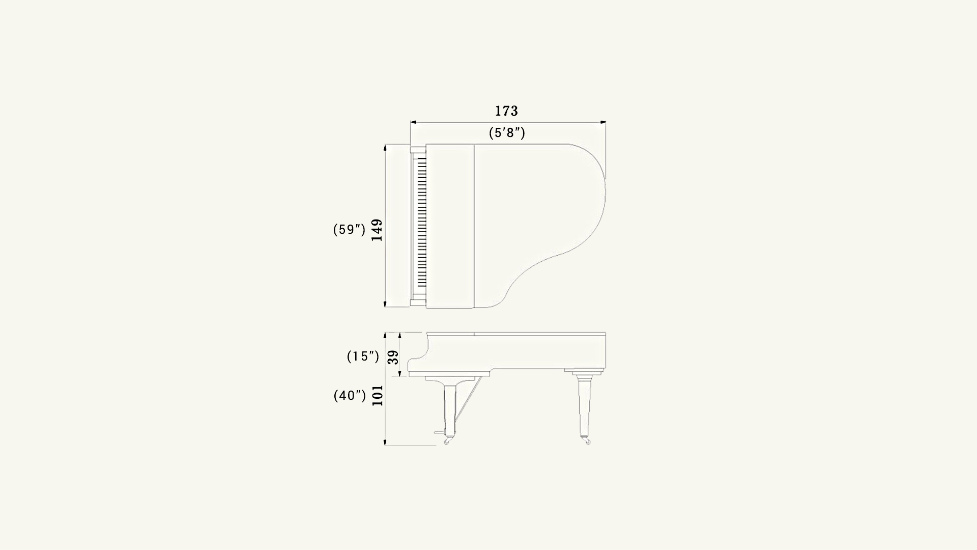 Yamaha Silent Piano c2x-chrome-sh2 baby grand piano