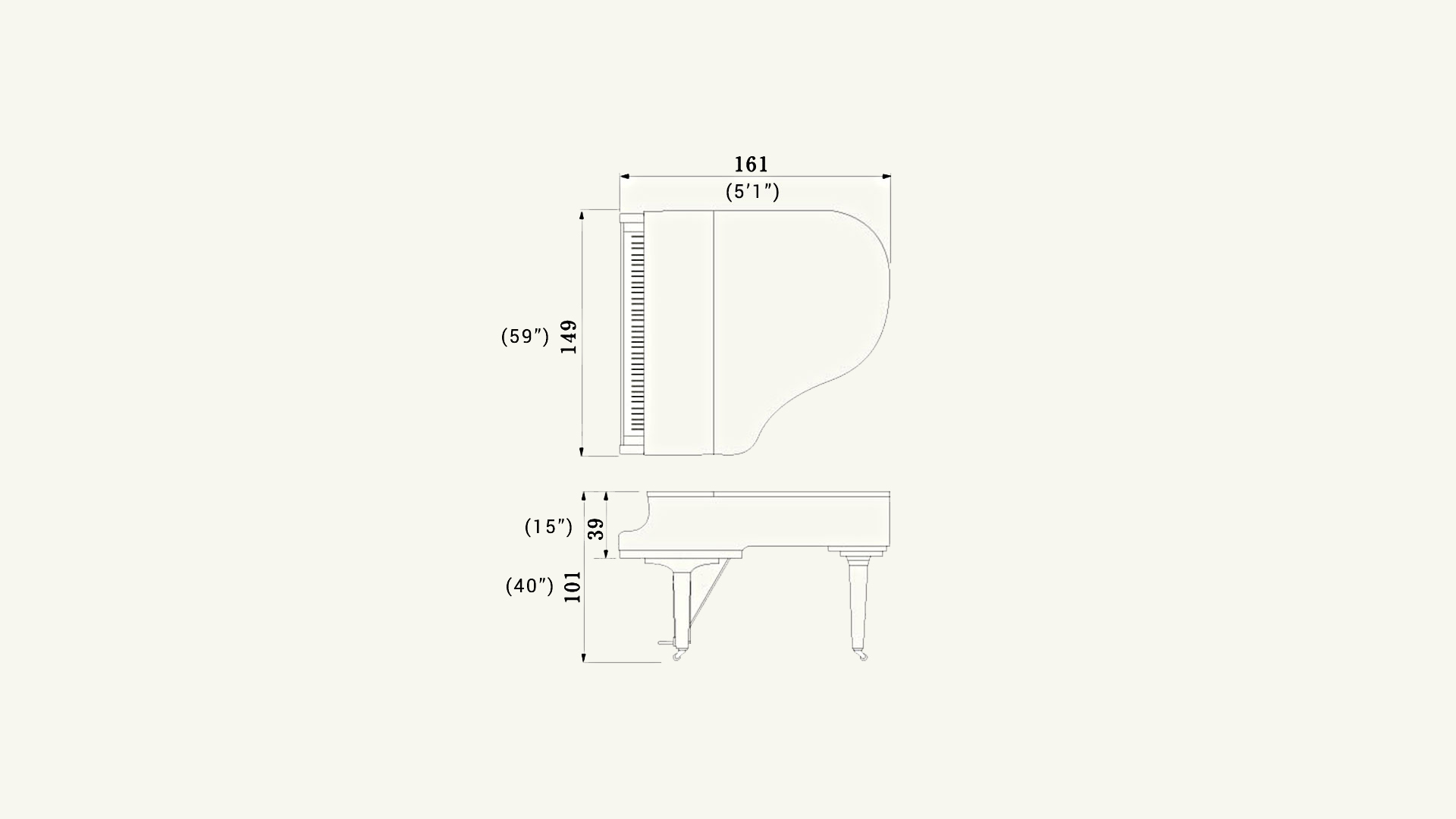Yamaha Disklavier baby grand player piano