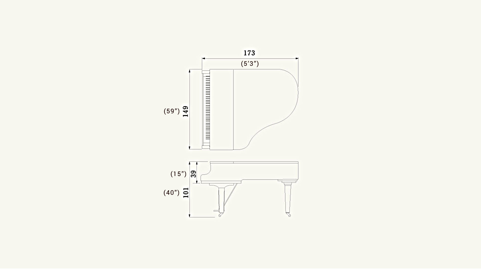 Yamaha Disklavier baby grand player piano